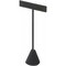 Plymor Black Velvet "T" Style, Single Pair Earring Display Stand, 2.625" W x 1.25" D x 5.75" H